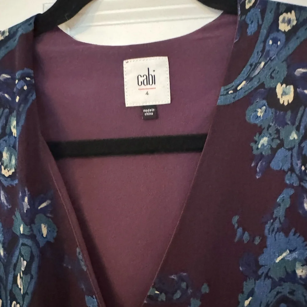 CAbi Dress Treasure Paisley Printed Pleated Pockets - Picture 6 of 11